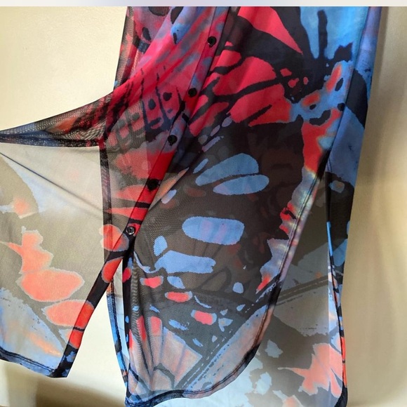 River Island Butterfly Print Shirt Dress - Picture 4 of 8